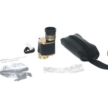 6X24  Baıgısh, Askeri Tarzi Pirinç ve Deri Kaplamalı, Deri Çantalı Monocular Dürbün Sarı