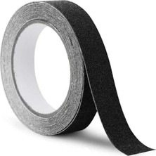 Zemira Smartizi Siyah Merdiven Zemin Kaydırmaz Bant (2,5 cm x 5 Metre) - Güçlü Yapışkanlı Zımparalı Emn
