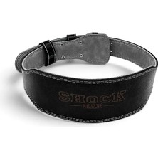 Shock Man Gym Shock Pro Deri Ağırlık Kemeri - Siyah L