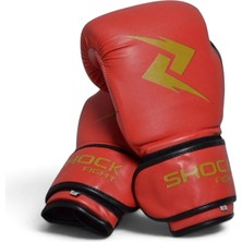 Shock Fight Boxing Gloves Boks Eldiveni - Kırmızı 10 Oz