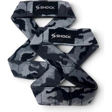 Gym Shock 8 Loop Lifting Strap Gri Kamuflaj - L-Xl