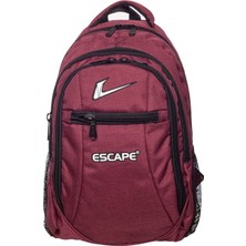 Zemira Tahticmer Escape Okul Sırt Çantası 15 Inç Bordo Renk 4 Farklı Bölme 31X44 cm Escape