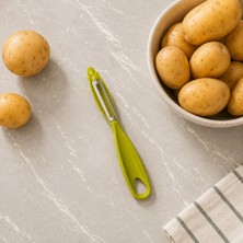 Pratik Sebze Soyacağı Paslanmaz Çelik Bıçaklı Ergonomik Yan Soyacak Patates Sebze Meyve Soyucu Sariva Home