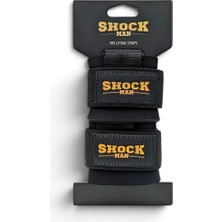 Shock Man Big Grip Pro Lifting Strap - Siyah