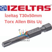 İzeltaş Izeltaş T30X50 Bits Torx Alyan Tornavida Ucu Matkap Uç