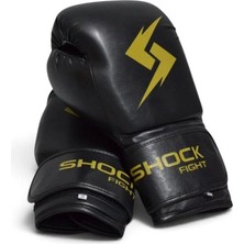 Shock Fight Boxing Gloves Boks Eldiveni - Siyah 14 Oz
