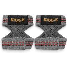 Shock Man 8 Loop Lifting Strap - Gri Kırmızı