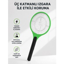 Belle Fusion Mey Ithalat® Yüksek Gerilimli Elektronik Sinek Raket – Sessiz, Kimyasız ve Güvenli Kullanım