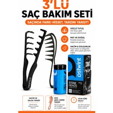 Festilo 3'lü Saç Bakım Seti Saç Şekillendirici Pudra + Wax Tarağı + Hacim Tarağı