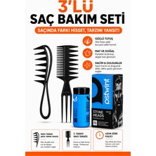 Festilo 3'lü Saç Şekillendirme Seti Wax Tarak + Çatal Tarak + Saç Şekillendirici Pudra