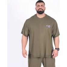 Ruchon Nutrition Ruchon Usa Erkek Oversize Spor Tişörtü - Yeşil M
