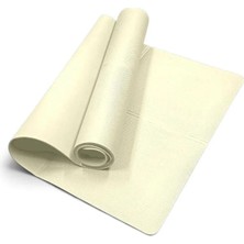 Gym Shock Yoga Pilates Kamp Matı 0.60 mm Fitness Egzersiz - Krem