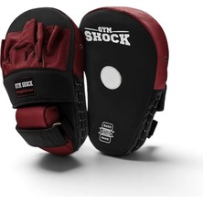 Gym Shock Mma Avuç Içi Deri Boks Lapası Çift - Siyah/kırmızı
