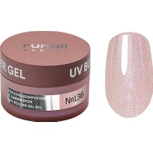 Runail Parıltılı Yarı Şeffaf Nude Pudra Pembe Expert Protez Tırnak Jeli Kamuflaj Shimmer Uv Gel 50GR. 136