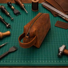 Vintage Leather Craft Hakiki Deri Erkek Çantası