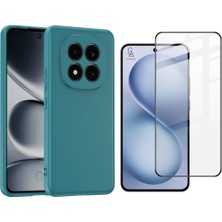 Coolacs Xiaomi Redmi Note 15 Pro 5g Uyumlu Içi Kadife Lansman Kılıf ve 5d Tam Kaplayan Cam Ekran Koruyucu