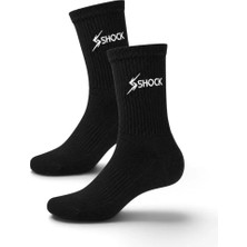 Shock Sports Uzun Spor Çorabı 41-44 Siyah Fitness Antrenman