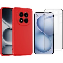 Coolacs Xiaomi Redmi Note 15 Pro 5g Uyumlu Içi Kadife Lansman Kılıf ve 5d Tam Kaplayan Cam Ekran Koruyucu