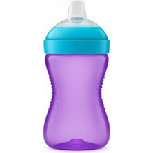 Motto Ticaret Yumuşak Uçlu Bardak 300 ml Mor