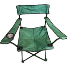 İTHAL 2 Adet Katlanabilir Kamp Sandalyesi – Bardaklıklı, Taşınabilir, Dayanıklı Outdoor Piknik & Balıkçı Sandalyesi (Yeşil)