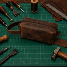 Vintage Leather Craft Hakiki Deri Erkek Çantası