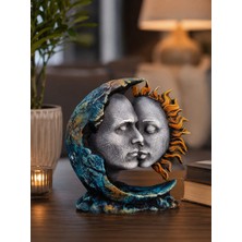 Gardenya Ay & Güneş Aşkı Çift Biblo ( Polyester  26 x 25 cm )