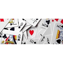 Standart Endeks Oyun Kağıdı Destesi, Poker Boyu, 2 Deste, Kırmızı ve Mavi