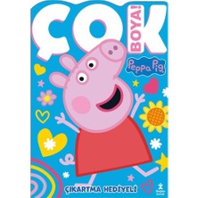 Peppa Pig - Çok Boya! Çıkartmalı Dev Boyama Kitabı