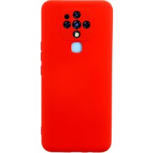 Tecno Camon 16 Kılıf Nano Içi Kadife Silikon - Kırmızı