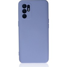 Oppo Reno 6 Kılıf Nano Içi Kadife Silikon - Lila