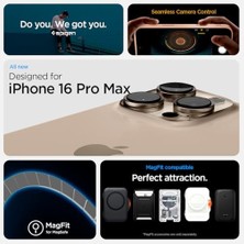 16 Pro Max ile Uyumlu Ince Magsafe Kılıf Ultra Hybrid T Kamera Butonu Sararmaya Dayanıklı Duraclear™ Hava Kanalı Teknolojisi™ Askeri Sınıf Koruma Rose Mat Kapak - ACS09069 | Kamera Kontrolü Kapalı