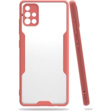 Samsung Galaxy A71 Kılıf Platin Silikon - Pembe