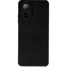 Oppo A38 Kılıf Nano Içi Kadife Silikon - Siyah