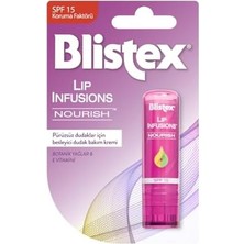 Blistex Lip Infusions Nourish Spf 15 Güneş Koruyucu Besleyici Dudak Bakım Kremi X2