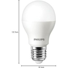 75W LED Ampul, 6500K Beyaz Işık, E27 Normal Duy