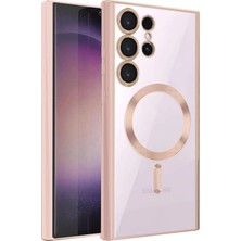 Samsung Galaxy S24 Ultra Kılıf Kross Magneticsafe Kapak - Rose