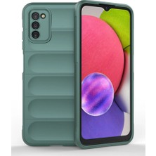 Samsung Galaxy A03S Kılıf Optimum Silikon - Koyu Yeşil