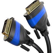 – Çift Bağlantılı DVI Kablosu – Parazitsiz Sinyal Iletimi Için Ferrit Çekirdekli – 2m (Dijital /24+1 Monitör Kablosu, Dvı'dan Dvı'ya, 60Hz'de 2560×1600&APOS;E Kadar Veya Full HD/1080P)