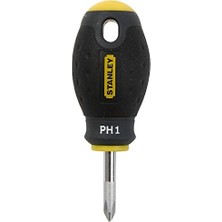 -  Tornavida Phillips Ph1 (30 mm Bıçak Uzunluğu, Krom-Vanadyum Çelik, Ergonomik Yumuşak Saplı) 0 – 65 – 406