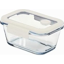 Glace Vakumlu Cam Saklama Kabı 460 ml Bej
