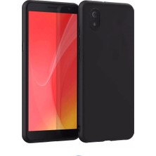 Tcl L7 Kılıf First Silikon - Siyah