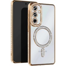 Samsung Galaxy S25 Edge Joke Simli Magneticsafe Kılıf - Gold