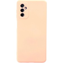 Samsung Galaxy M52 5g Kılıf Nano Içi Kadife Silikon - Pudra