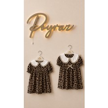 Poyraz Bebe Leopar Fisto Yakalı Elbise