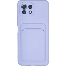 Eco Port Xiaomi Mi 11 Kılıf Kelvin Kartvizitli Silikon - Lila