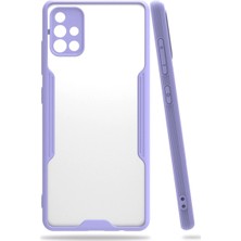 Samsung Galaxy A71 Kılıf Platin Silikon - Lila