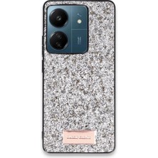 Onegif Xiaomi Redmi 13C Bright Simli Kapak - Gümüş