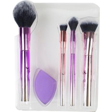 4'lü + Süngerli Metalik Fırça Seti -102