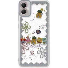 Samsung Galaxy A05 Kılıf Sweet Desenli Silikon Kapak - Açık Mavi