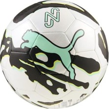 Neymar Jr Graphic Ball Unisex Yetişkin Top, Puma White-Black-Lux Lime, 5
